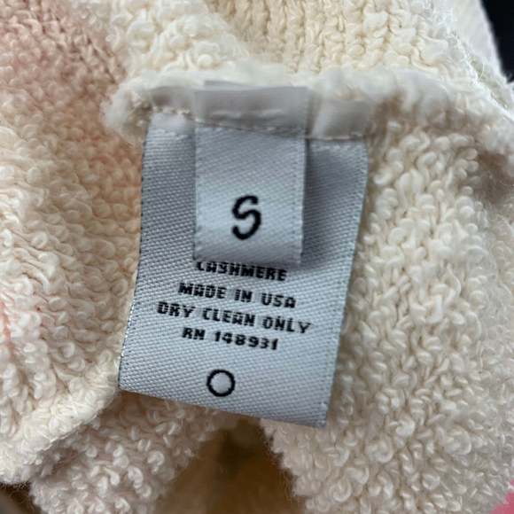 THE ELDER STATESMAN Cream Multi-Color Tie Dye Hoodie Sweatshirt - Picture 4 of 5